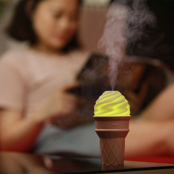 0396 Ice Cream Design LED Humidifier for Freshening Air & Fragrance (Multicoloured) 0396 Ice Cream Design LED Humidifier for Freshening Air & Fragrance (Multicoloured)